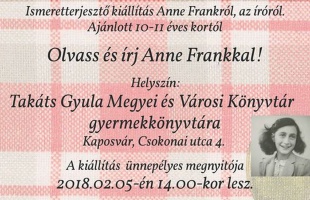 Egy délután Anne Frankkal a könyvtárban