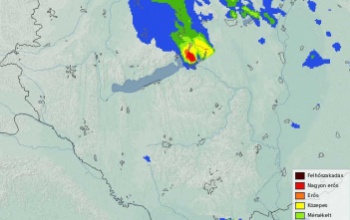 Elsőfokú riasztás heves zivatarok miatt