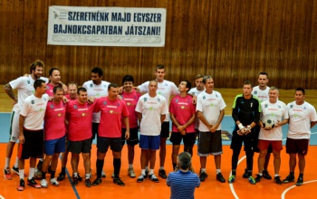 Futballmeccsel jótékonykodott a médiaválogatott