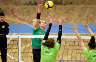 Kaposváron játszott felkészülési meccset az Eb-selejtezőkre készülő magyar női röplabda-válogatott