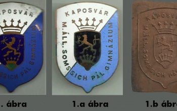 Egy patinás kaposvári iskola sapkajelvényei
