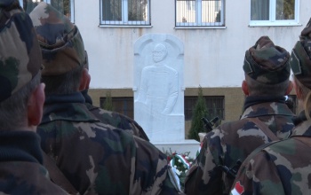 Felavatták Boconádi Szabó József emlékművét a laktanyában