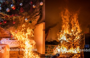 Ha néhány fontos dologra odafigyelünk, biztosan nem fog felgyulladni a karácsonyfánk, és vele együtt a lakásunk