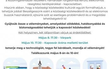 Elektromos buszok Kaposváron – két helyszínen várják az észrevételeket