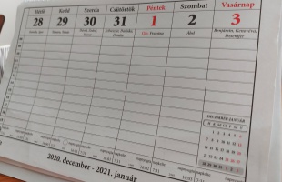 Így alakulnak a hosszú hétvégék 2021-ben