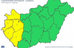 Az erős szél miatt adtak ki figyelmeztetést Somogy megyére is