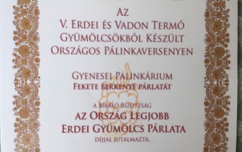 Erdei és vad pálinkában Somogy a legjobb!