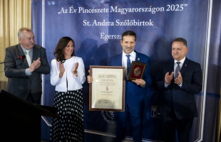A St. Andrea Szőlőbirtok lett Az év pincészete Magyarországon