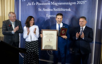 A St. Andrea Szőlőbirtok lett Az év pincészete Magyarországon
