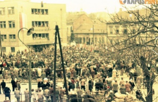 Forinteső hull az utcán (Kaposvár 1956-ban)