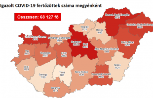 Somogy megyében 54 fővel nőtt a beazonosított fertőzöttek száma