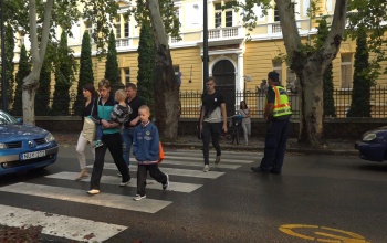 A rendőrök is segítik a biztonságos tanévkezdést