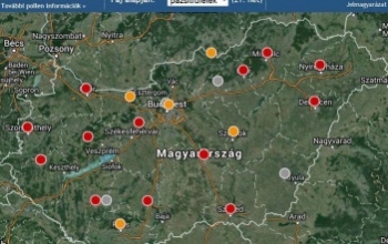 A pázsitfűfélék pollenkoncentrációja néhol elérheti a magas szintet