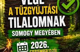 Feloldották a tűzgyújtási tilalmat Somogyban