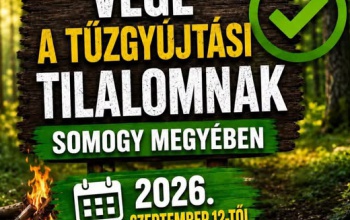 Feloldották a tűzgyújtási tilalmat Somogyban