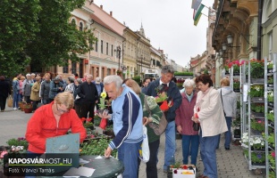 Szabad a virágvásár a Fő utcán!