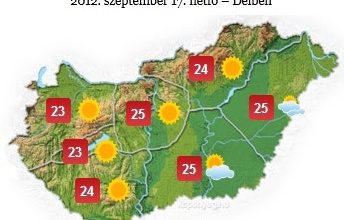 Szerdán hidegfront...