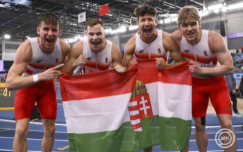 Hatalmas országos csúccsal bronzérmes a magyar férfi 4x400-as váltó