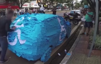 Brazíliában így büntetik a mozgássérült helyen parkolókat