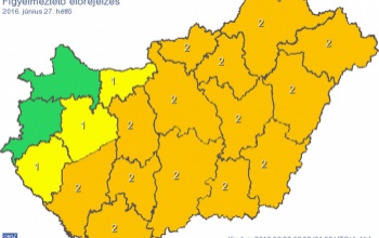 Viharok miatt figyelmeztetés Somogyra hétfőn