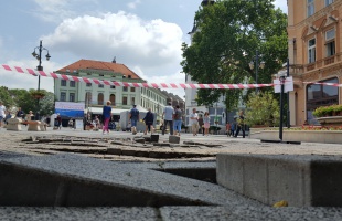 Nagy károkat okozott a felhőszakadás Kaposvár belvárosában