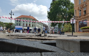 Nagy károkat okozott a felhőszakadás Kaposvár belvárosában