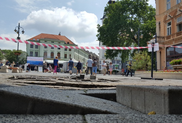 Nagy károkat okozott a felhőszakadás Kaposvár belvárosában