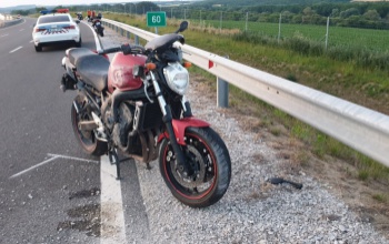 Halálos motorbaleset történt Mernye közelében a 67-es úton