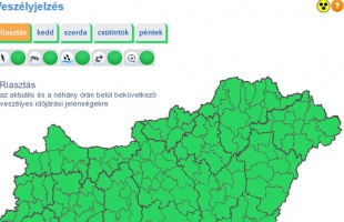 Négynaposra bővítette veszélyjelzését a meteorológiai szolgálat