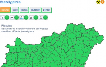 Négynaposra bővítette veszélyjelzését a meteorológiai szolgálat