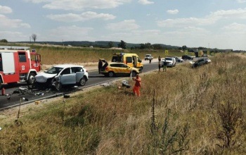 Fotókon a 67-es úton történt súlyos baleset