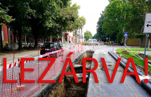 Ideiglenesen lezárták az Arany utca egy szakaszát