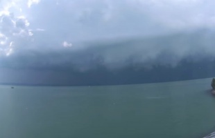 Zivataros péntek a Balatonnál