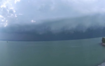 Zivataros péntek a Balatonnál