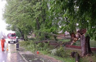 A szélsőséges időjárás megdolgoztatta a somogyi tűzoltókat