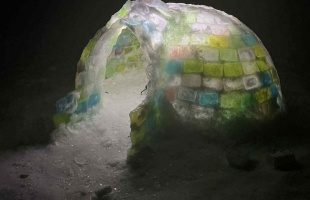 Pozitív velejárója is volt a tartós hidegnek: szemkápráztató iglu épült Kaposváron