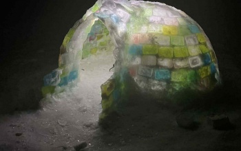 Pozitív velejárója is volt a tartós hidegnek: szemkápráztató iglu épült Kaposváron