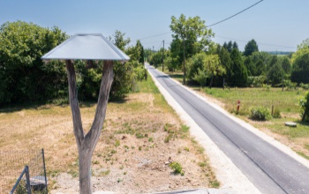 Új út épült a kaposfüredi szőlőhegyen