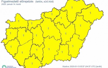 Sűrű köd miatt adtak ki figyelmeztetést keddre
