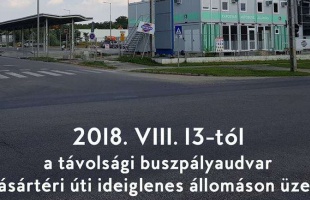 Máshova érkeznek és indulnak a távolsági buszok hamarosan, tervezni kell