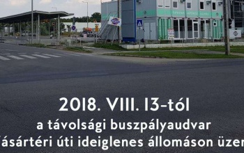 Máshova érkeznek és indulnak a távolsági buszok hamarosan, tervezni kell