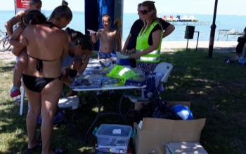 Bűnmegelőzési roadshow a Balaton déli partján