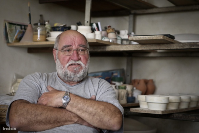 Ficzere Mátyás keramikus hetvenöt éves