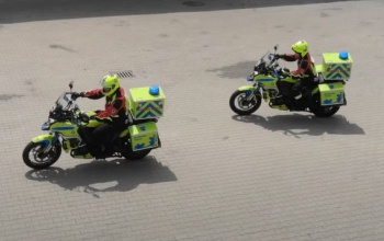 Mentőmotorosok segítenek az M7-es balatoni szakaszán