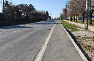 Hamarosan elkészül a kerékpárút a Jutai úton
