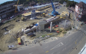 Betonozzák az Áchim András utca új nyomvonalát