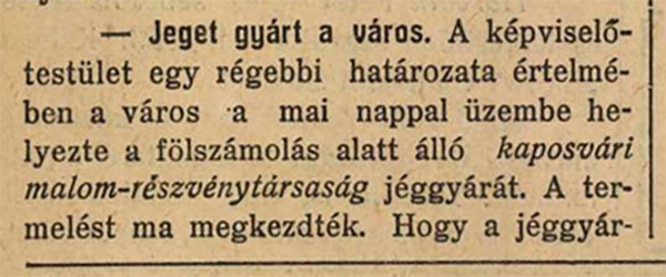 110 éve jeget is gyártottak Kaposváron