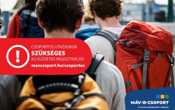 MÁV-csoport: Ha csoportos utazás, akkor előzetes regisztráció!