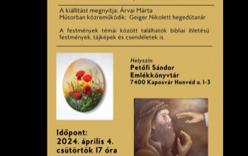 Kiállításmegnyitóra invitál a könyvtár
