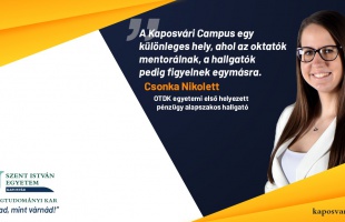 Arcot ölt a tehetség – praktikus választásnak indult, élete legjobb döntése lett a Kaposvári Campus